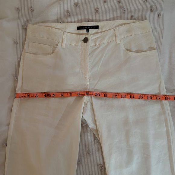 Theory, Vintage stretch linen wide leg pants. - Picture 8 of 9